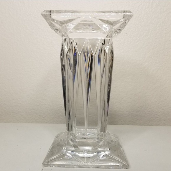 Quad‎ Prism Flower Vase PartyLite Crystal Reversible Candle Holder - Picture 4 of 7